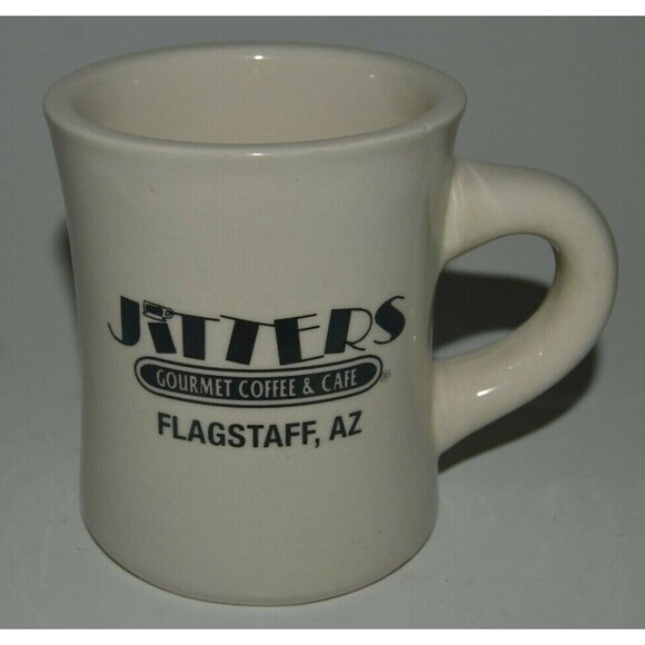 Vintage JITTERS Flagstaff Arizona AZ Route 66 Restaurant Ware Coffee Mug RARE - Picture 1 of 4